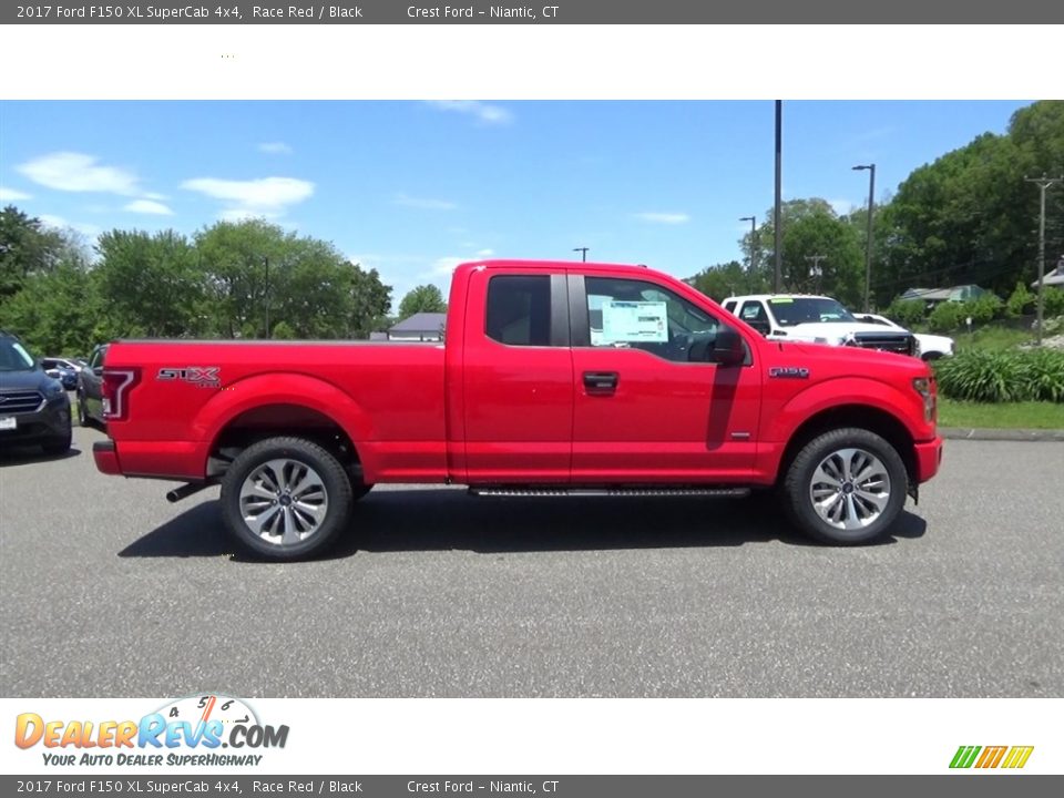 2017 Ford F150 XL SuperCab 4x4 Race Red / Black Photo #8