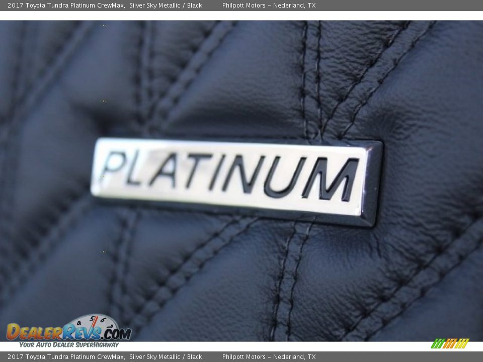 2017 Toyota Tundra Platinum CrewMax Silver Sky Metallic / Black Photo #11