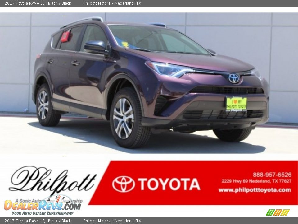 2017 Toyota RAV4 LE Black / Black Photo #1