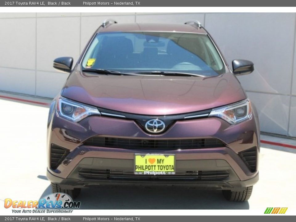 2017 Toyota RAV4 LE Black / Black Photo #2