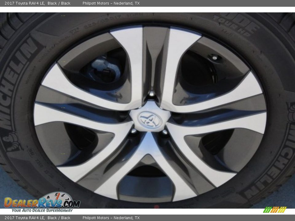 2017 Toyota RAV4 LE Black / Black Photo #4