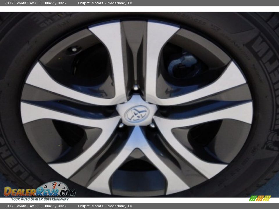 2017 Toyota RAV4 LE Black / Black Photo #5