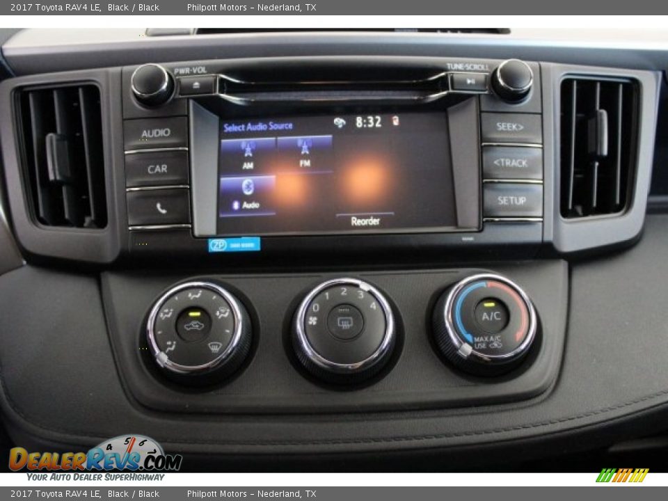 2017 Toyota RAV4 LE Black / Black Photo #12