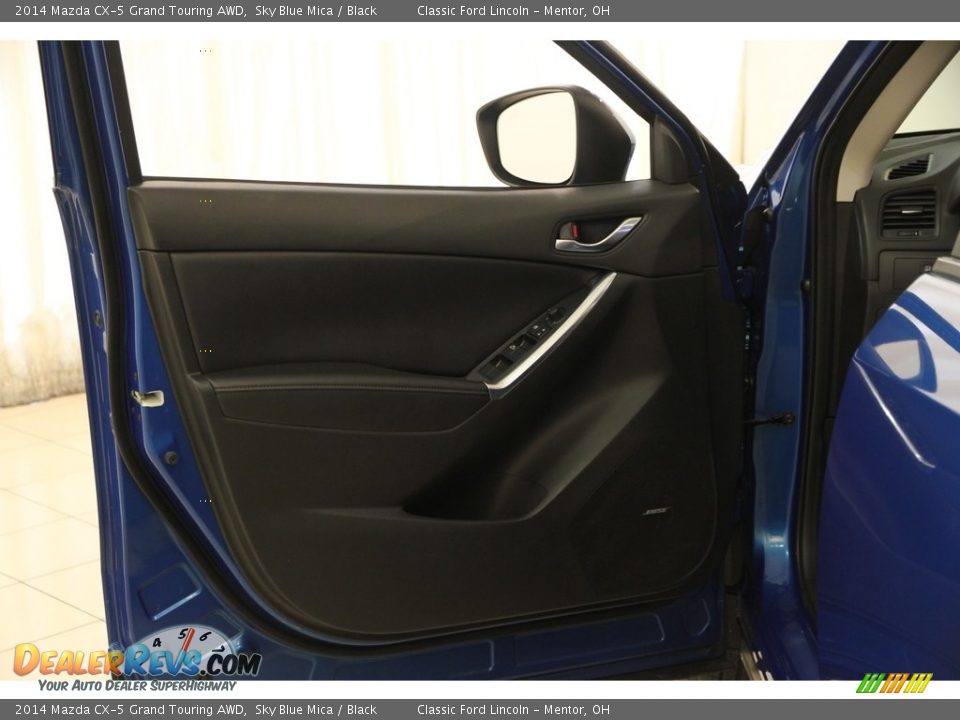 2014 Mazda CX-5 Grand Touring AWD Sky Blue Mica / Black Photo #4