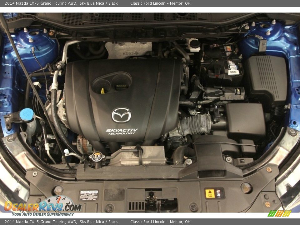 2014 Mazda CX-5 Grand Touring AWD Sky Blue Mica / Black Photo #18