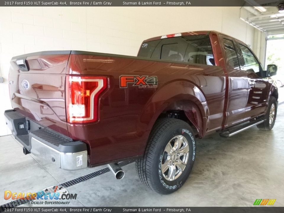 2017 Ford F150 XLT SuperCab 4x4 Bronze Fire / Earth Gray Photo #2