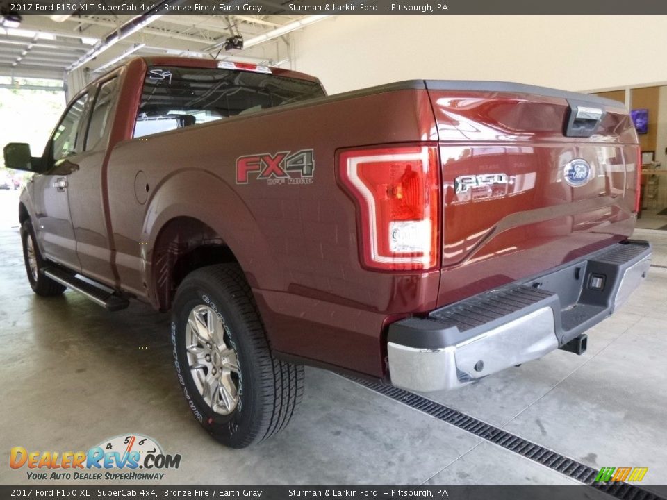 2017 Ford F150 XLT SuperCab 4x4 Bronze Fire / Earth Gray Photo #3