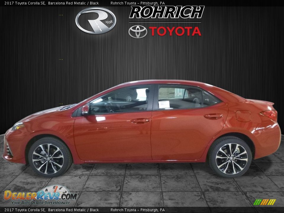 2017 Toyota Corolla SE Barcelona Red Metalic / Black Photo #3