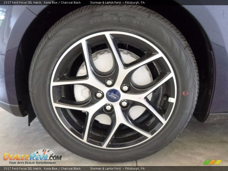 2017 Ford Focus SEL Hatch Kona Blue / Charcoal Black Photo #6