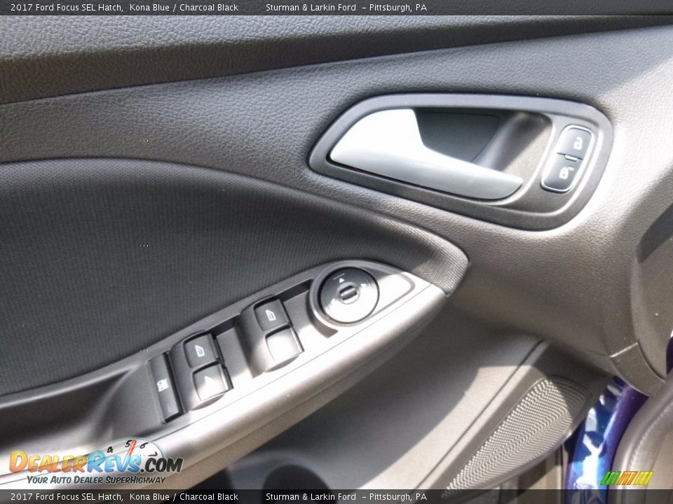 2017 Ford Focus SEL Hatch Kona Blue / Charcoal Black Photo #10