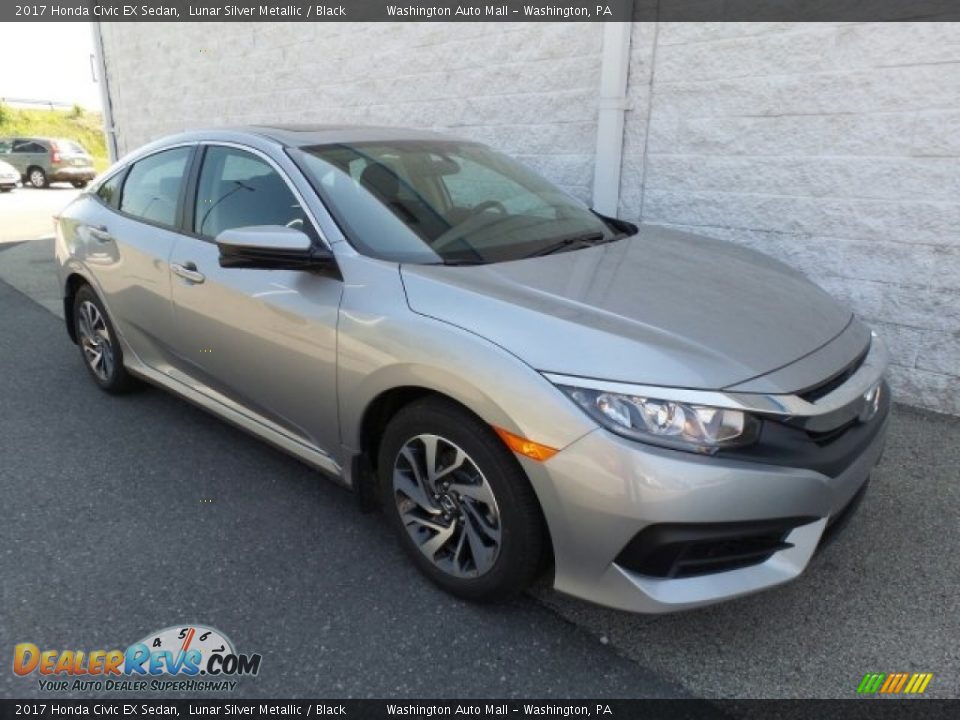2017 Honda Civic EX Sedan Lunar Silver Metallic / Black Photo #1