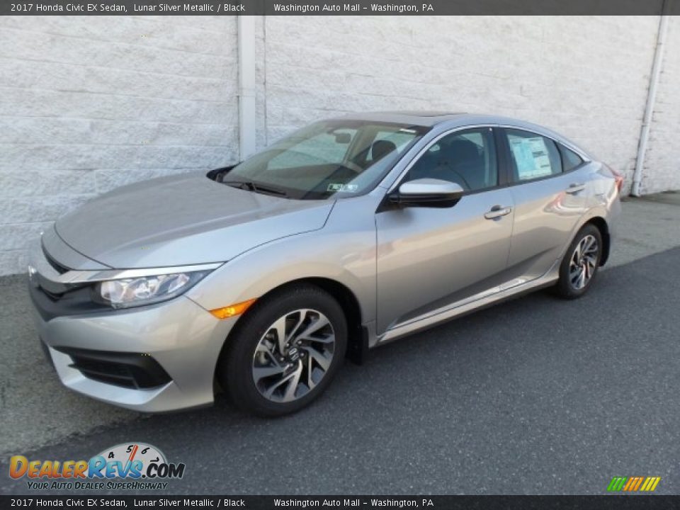 2017 Honda Civic EX Sedan Lunar Silver Metallic / Black Photo #5