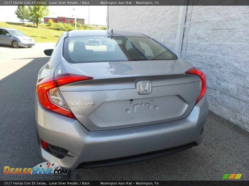 2017 Honda Civic EX Sedan Lunar Silver Metallic / Black Photo #7