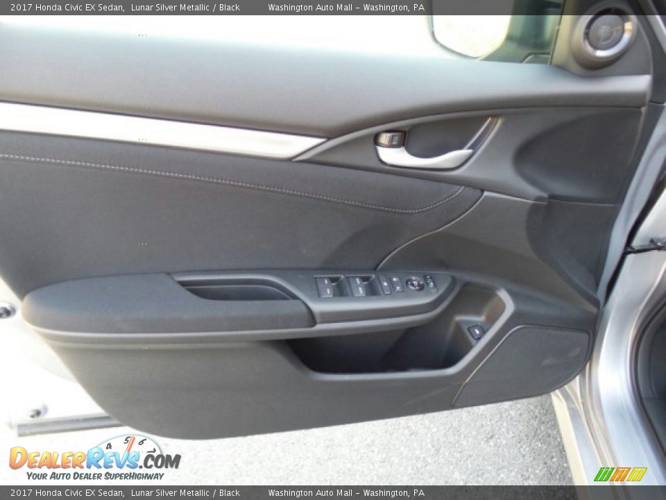 2017 Honda Civic EX Sedan Lunar Silver Metallic / Black Photo #13