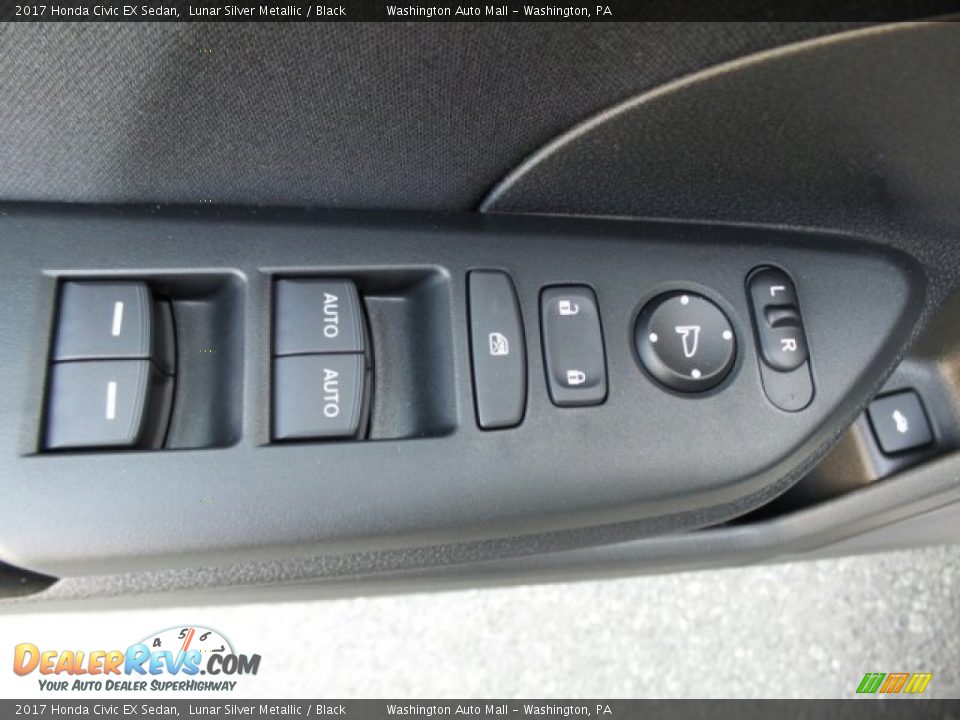 2017 Honda Civic EX Sedan Lunar Silver Metallic / Black Photo #14