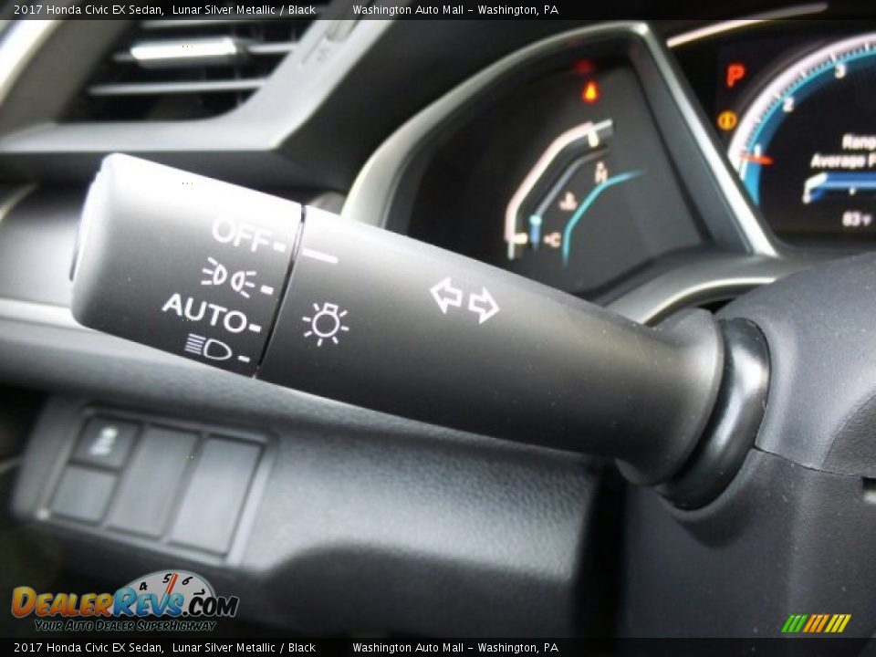 2017 Honda Civic EX Sedan Lunar Silver Metallic / Black Photo #18