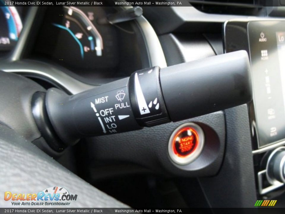 2017 Honda Civic EX Sedan Lunar Silver Metallic / Black Photo #20