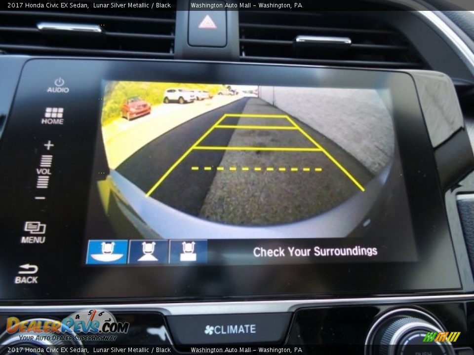 2017 Honda Civic EX Sedan Lunar Silver Metallic / Black Photo #26