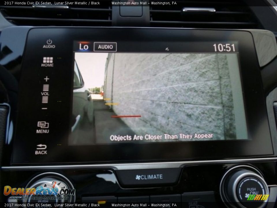 2017 Honda Civic EX Sedan Lunar Silver Metallic / Black Photo #27