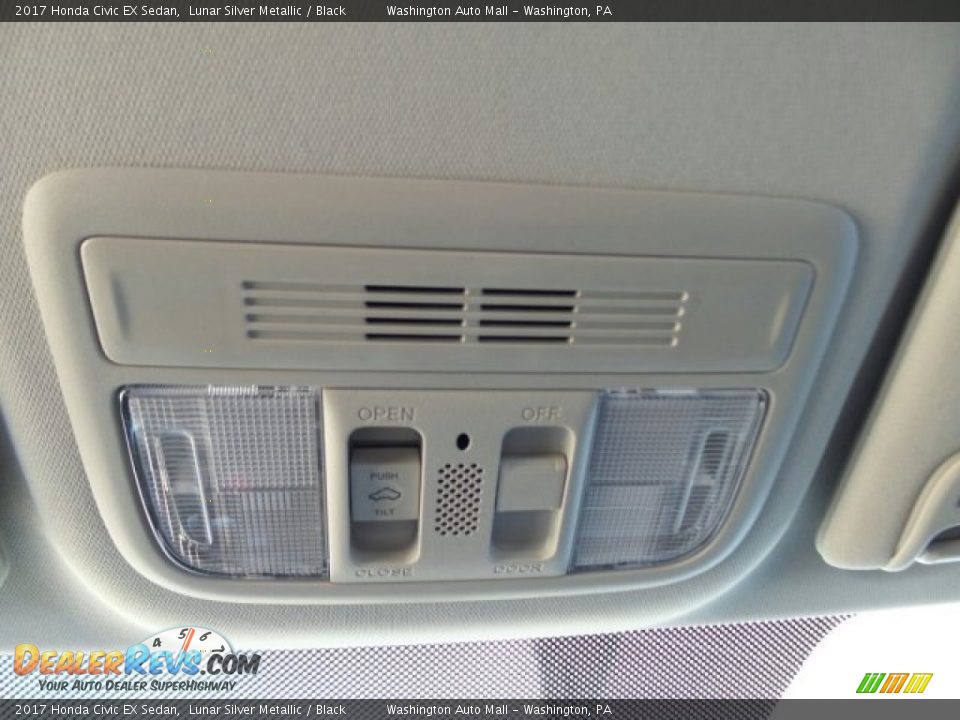 2017 Honda Civic EX Sedan Lunar Silver Metallic / Black Photo #28