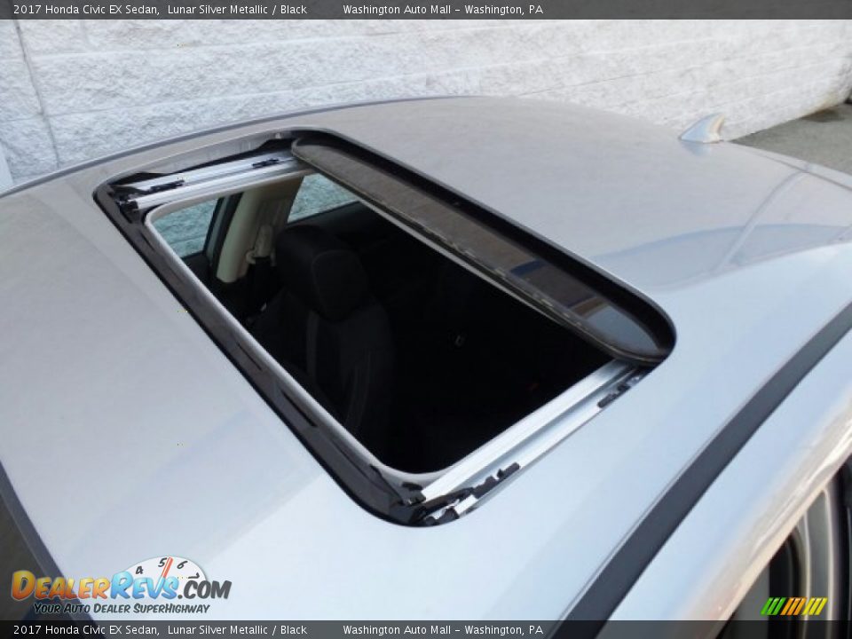 2017 Honda Civic EX Sedan Lunar Silver Metallic / Black Photo #29