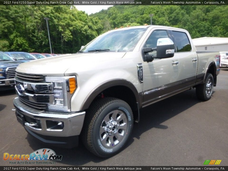 2017 Ford F250 Super Duty King Ranch Crew Cab 4x4 White Gold / King Ranch Mesa Antique Java Photo #5