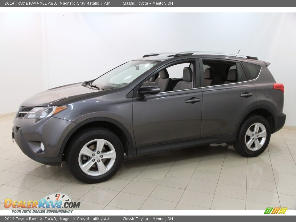 2014 Toyota RAV4 XLE AWD Magnetic Gray Metallic / Ash Photo #3