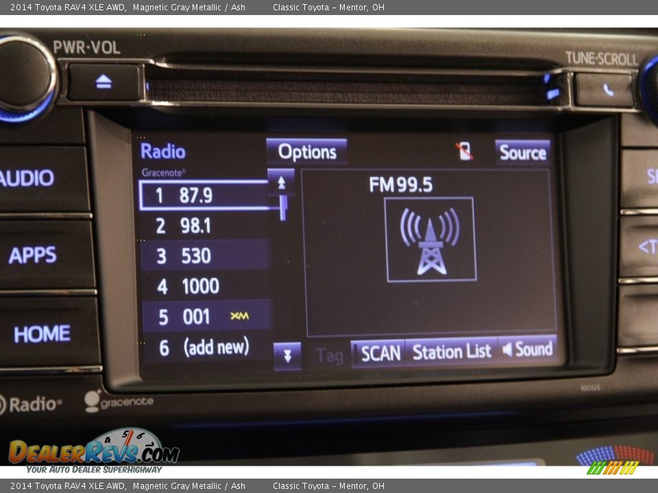 2014 Toyota RAV4 XLE AWD Magnetic Gray Metallic / Ash Photo #9