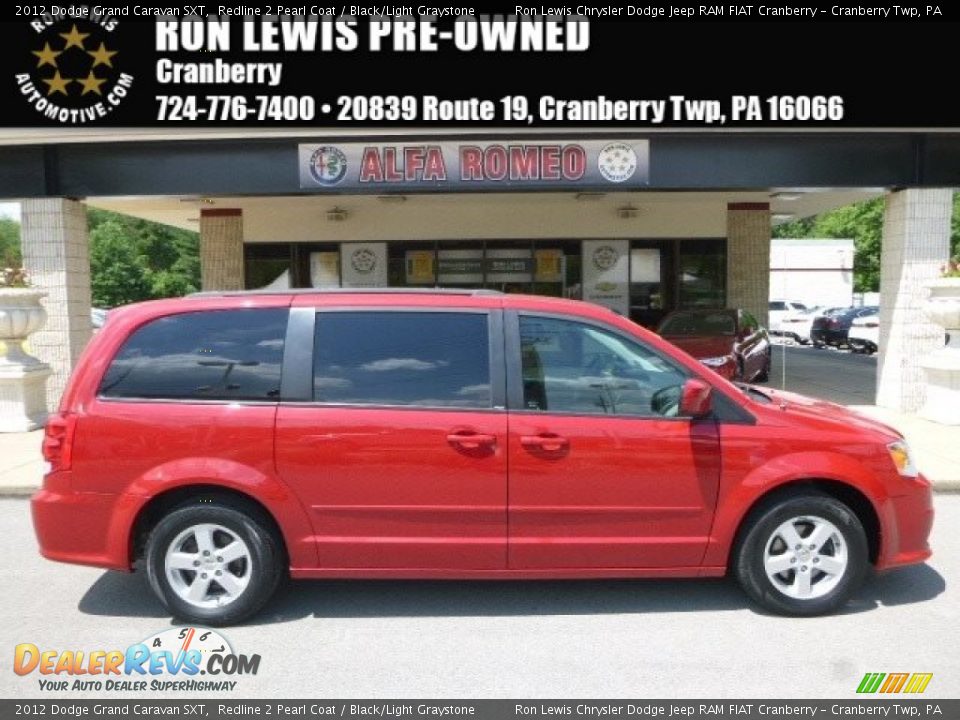 2012 Dodge Grand Caravan SXT Redline 2 Pearl Coat / Black/Light Graystone Photo #1