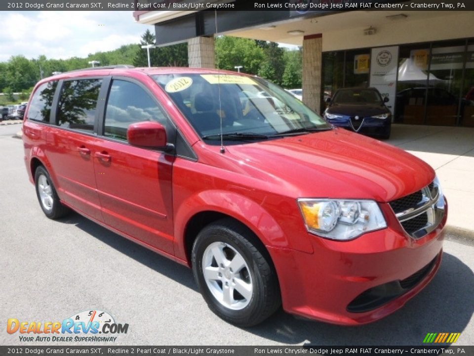 2012 Dodge Grand Caravan SXT Redline 2 Pearl Coat / Black/Light Graystone Photo #3