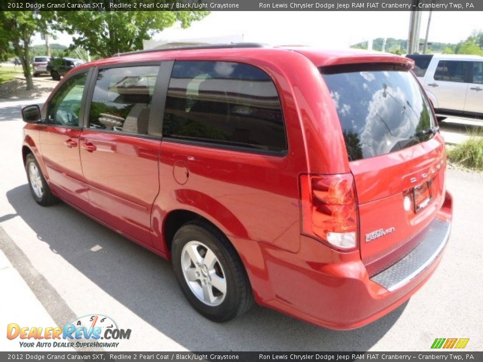2012 Dodge Grand Caravan SXT Redline 2 Pearl Coat / Black/Light Graystone Photo #7