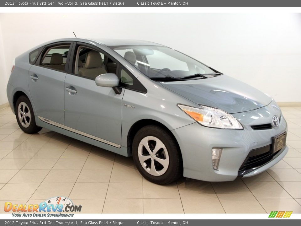 2012 Toyota Prius 3rd Gen Two Hybrid Sea Glass Pearl / Bisque Photo #1