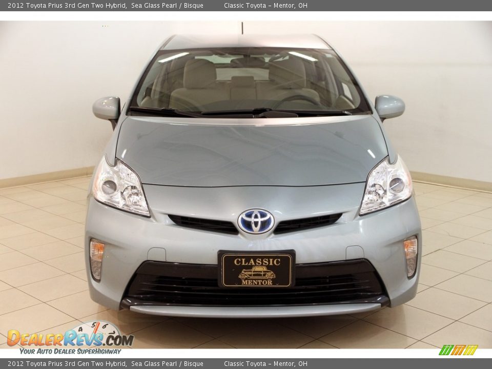 2012 Toyota Prius 3rd Gen Two Hybrid Sea Glass Pearl / Bisque Photo #2