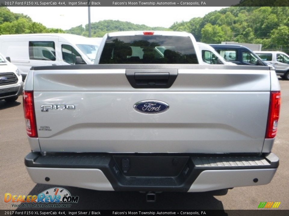 2017 Ford F150 XL SuperCab 4x4 Ingot Silver / Black Photo #4