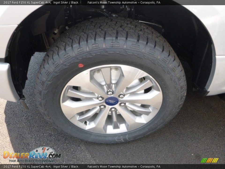 2017 Ford F150 XL SuperCab 4x4 Ingot Silver / Black Photo #7