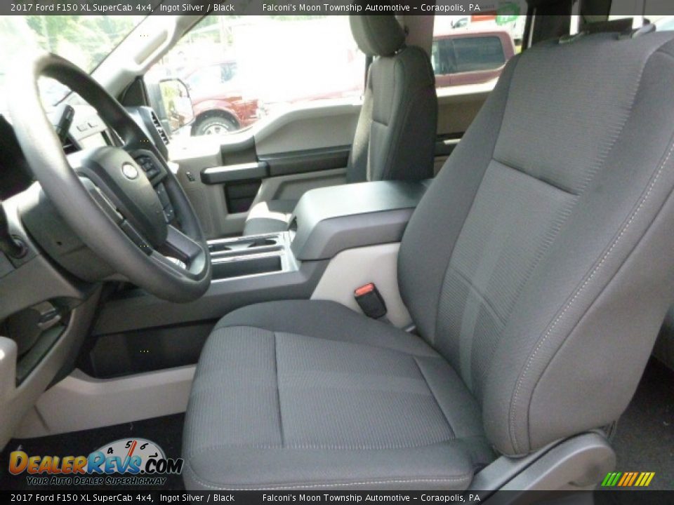 2017 Ford F150 XL SuperCab 4x4 Ingot Silver / Black Photo #11
