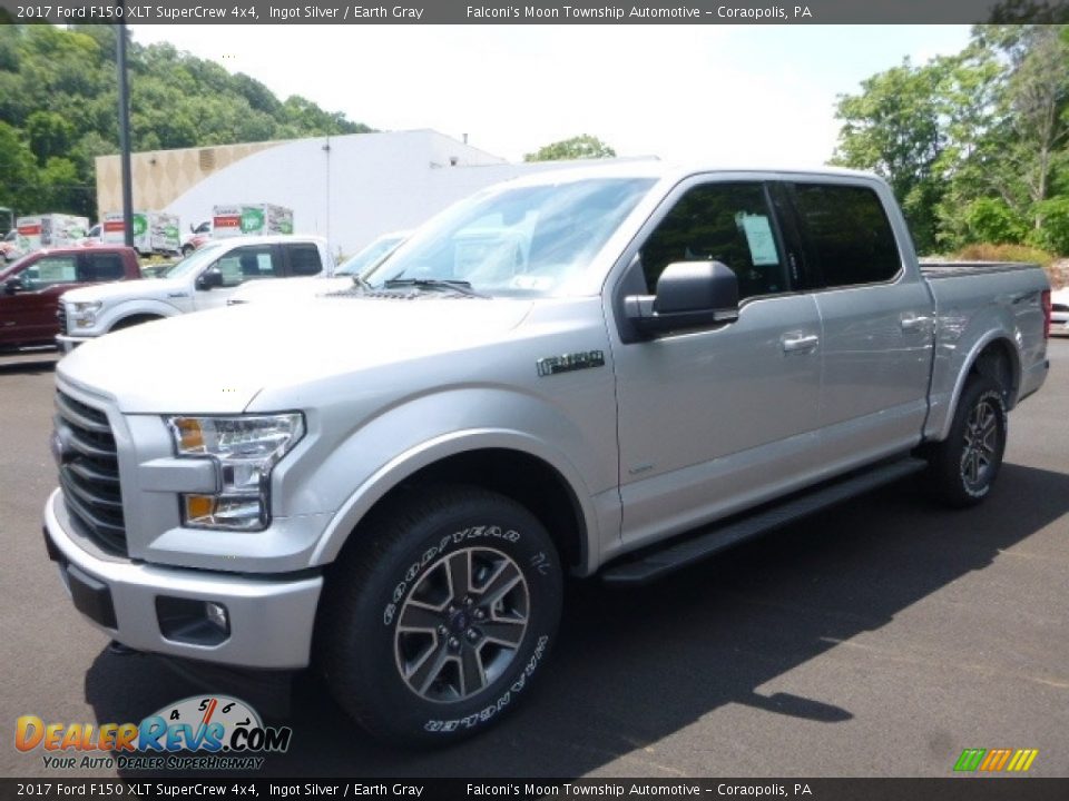 2017 Ford F150 XLT SuperCrew 4x4 Ingot Silver / Earth Gray Photo #2