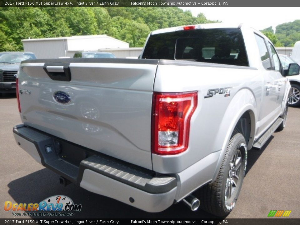 2017 Ford F150 XLT SuperCrew 4x4 Ingot Silver / Earth Gray Photo #4