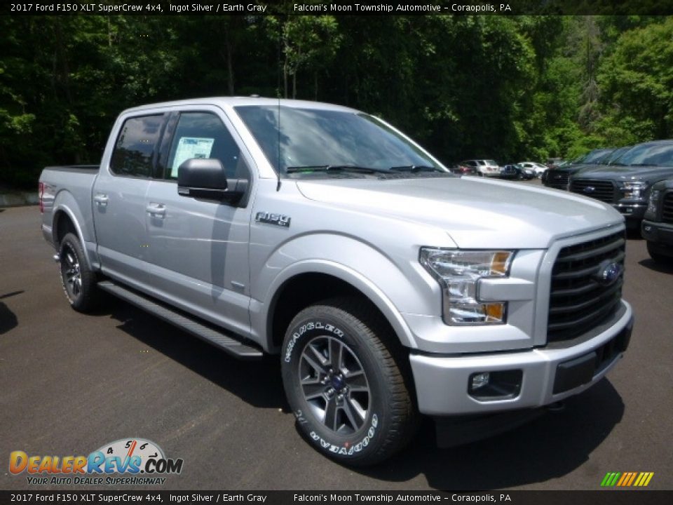 2017 Ford F150 XLT SuperCrew 4x4 Ingot Silver / Earth Gray Photo #5