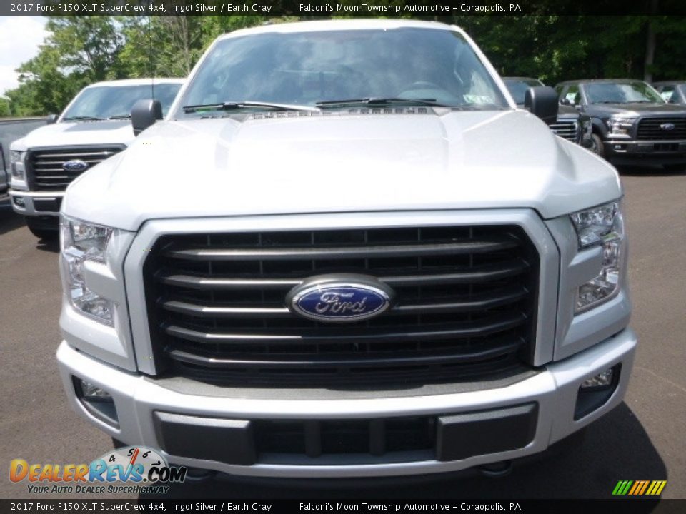 2017 Ford F150 XLT SuperCrew 4x4 Ingot Silver / Earth Gray Photo #6