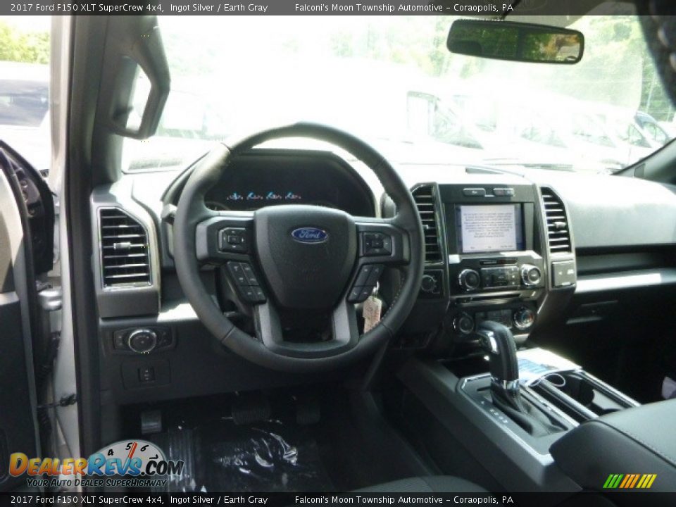 2017 Ford F150 XLT SuperCrew 4x4 Ingot Silver / Earth Gray Photo #9