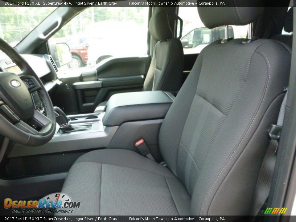 2017 Ford F150 XLT SuperCrew 4x4 Ingot Silver / Earth Gray Photo #11