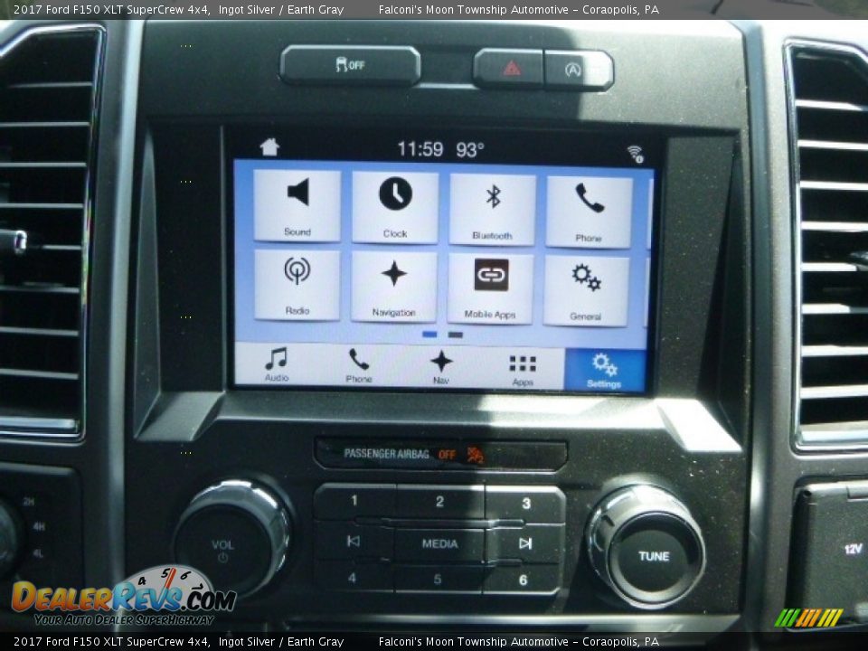 2017 Ford F150 XLT SuperCrew 4x4 Ingot Silver / Earth Gray Photo #13