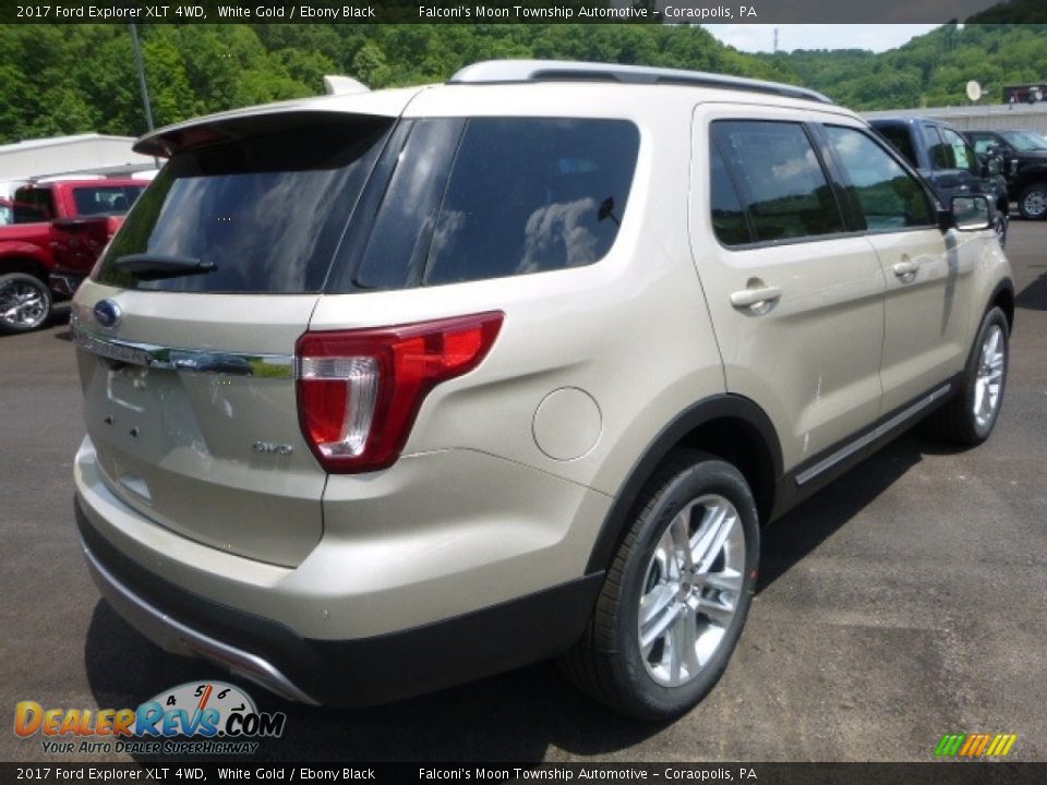 2017 Ford Explorer XLT 4WD White Gold / Ebony Black Photo #2