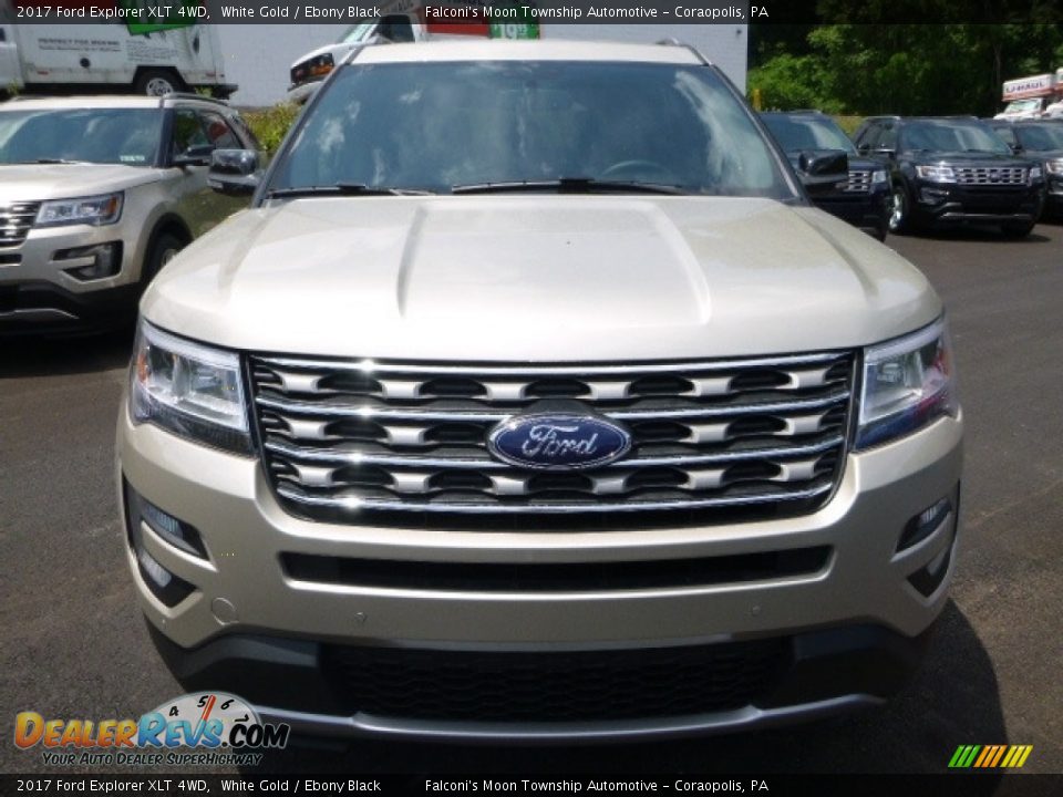 2017 Ford Explorer XLT 4WD White Gold / Ebony Black Photo #4