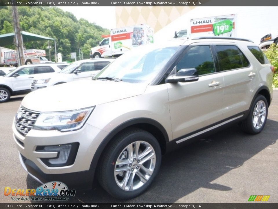 2017 Ford Explorer XLT 4WD White Gold / Ebony Black Photo #5