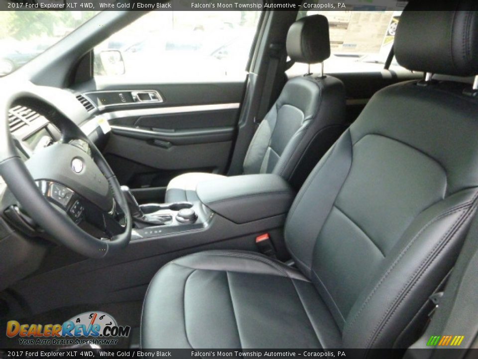 2017 Ford Explorer XLT 4WD White Gold / Ebony Black Photo #11