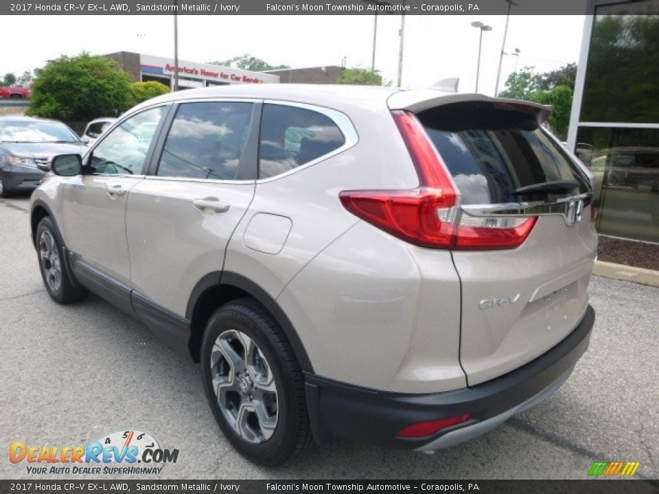 2017 Honda CR-V EX-L AWD Sandstorm Metallic / Ivory Photo #2