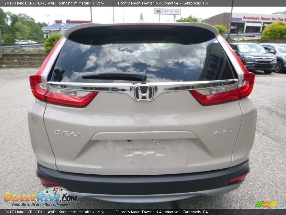 2017 Honda CR-V EX-L AWD Sandstorm Metallic / Ivory Photo #3