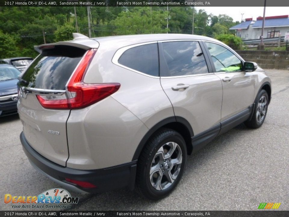 2017 Honda CR-V EX-L AWD Sandstorm Metallic / Ivory Photo #4